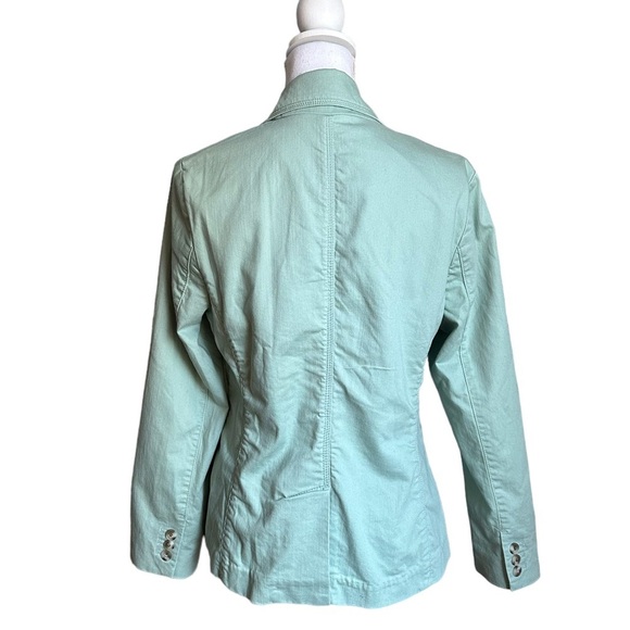 L.L. BEAN Women's Seafoam Green Blazer Jacket 3-Button Classic Size Small - Picture 7 of 17
